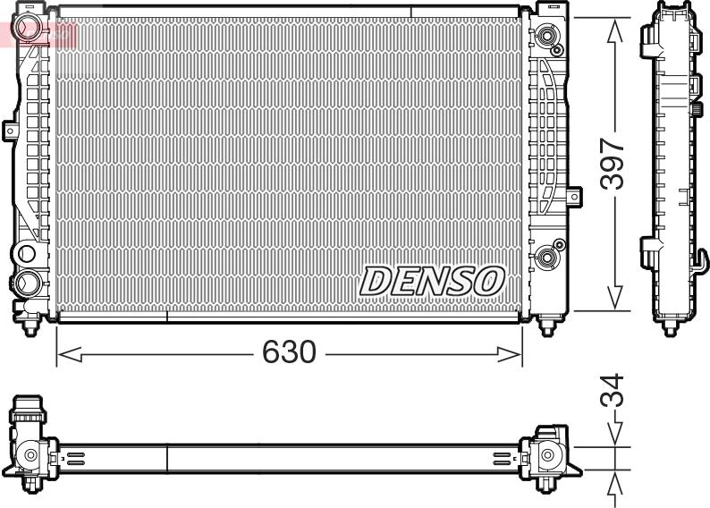 Denso DRM32056 - Radiator, mühərrikin soyudulması furqanavto.az