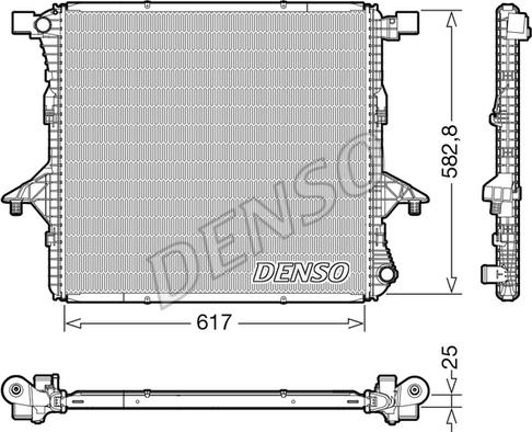 Denso DRM32052 - Radiator, mühərrikin soyudulması furqanavto.az