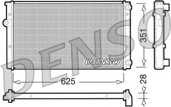 Denso DRM32009 - Radiator, mühərrikin soyudulması furqanavto.az