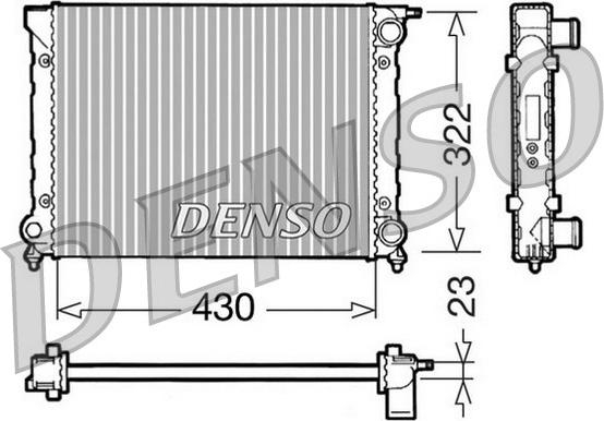 Denso DRM32004 - Radiator, mühərrikin soyudulması furqanavto.az
