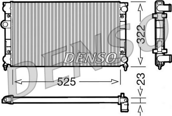 Denso DRM32006 - Radiator, mühərrikin soyudulması furqanavto.az