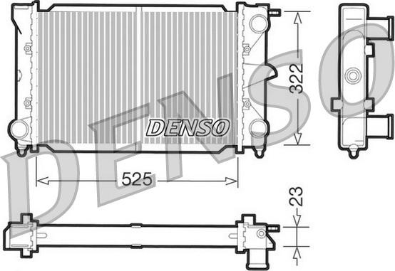 Denso DRM32003 - Radiator, mühərrikin soyudulması furqanavto.az