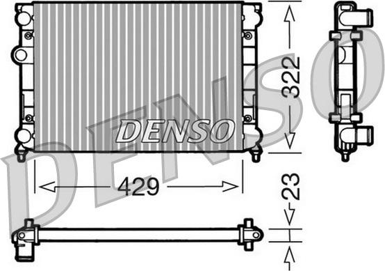 Denso DRM32007 - Radiator, mühərrikin soyudulması furqanavto.az