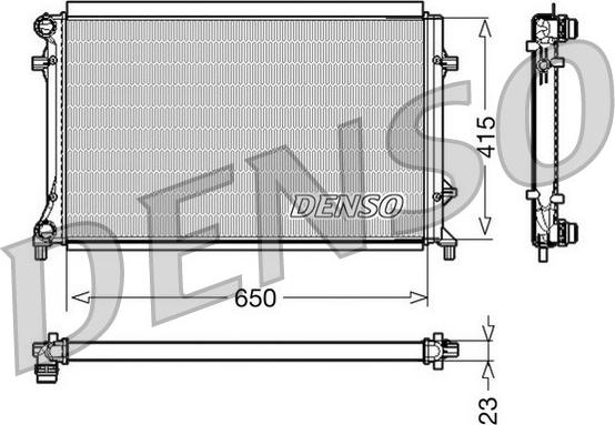 Denso DRM32018 - Radiator, mühərrikin soyudulması furqanavto.az