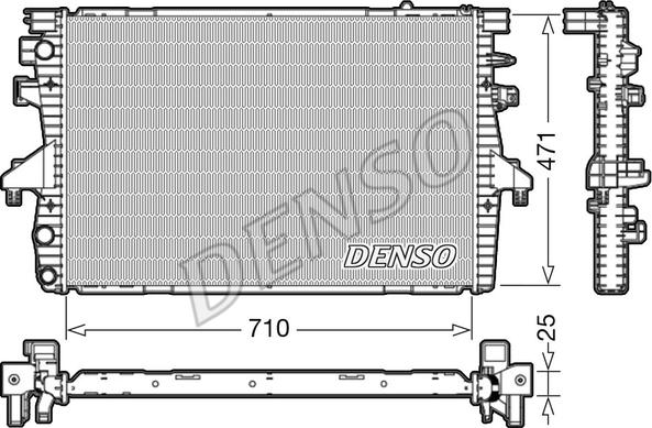 Denso DRM32039 - Radiator, mühərrikin soyudulması furqanavto.az