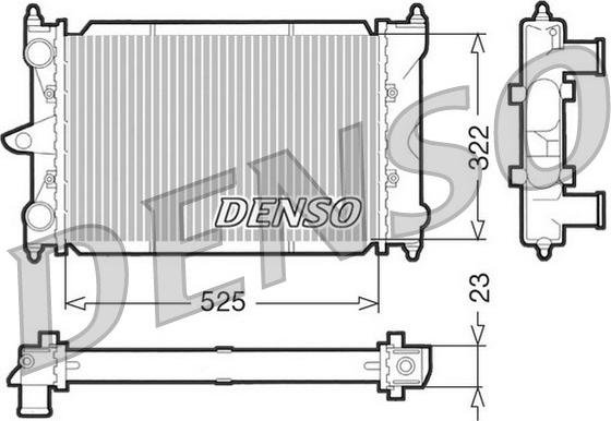 Denso DRM32034 - Radiator, mühərrikin soyudulması furqanavto.az