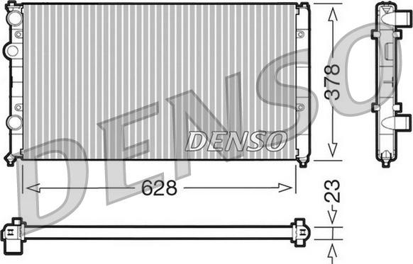 Denso DRM32035 - Radiator, mühərrikin soyudulması furqanavto.az