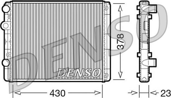 Denso DRM32030 - Radiator, mühərrikin soyudulması furqanavto.az