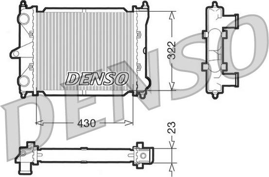 Denso DRM32033 - Radiator, mühərrikin soyudulması furqanavto.az