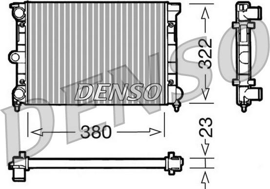 Denso DRM32032 - Radiator, mühərrikin soyudulması furqanavto.az