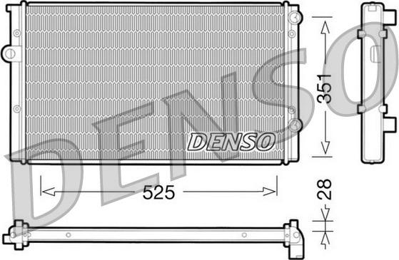Denso DRM32028 - Radiator, mühərrikin soyudulması furqanavto.az