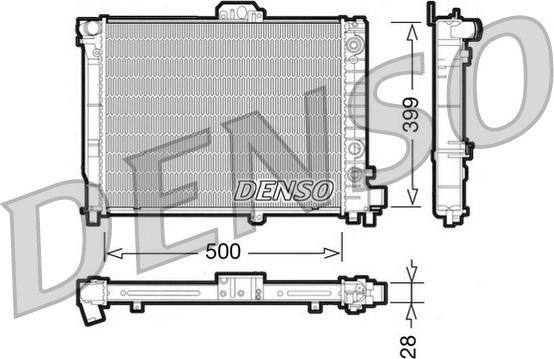 Denso DRM25008 - Radiator, mühərrikin soyudulması furqanavto.az