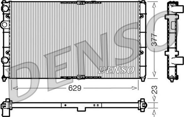 Denso DRM26040 - Radiator, mühərrikin soyudulması furqanavto.az