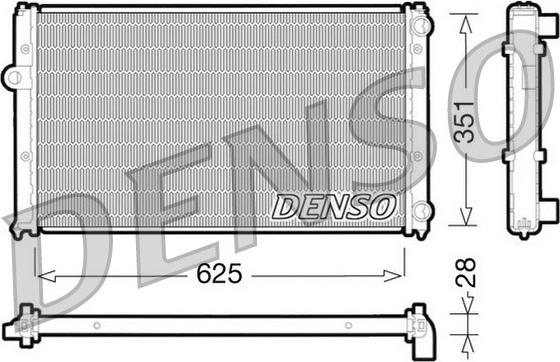 Denso DRM26001 - Radiator, mühərrikin soyudulması furqanavto.az