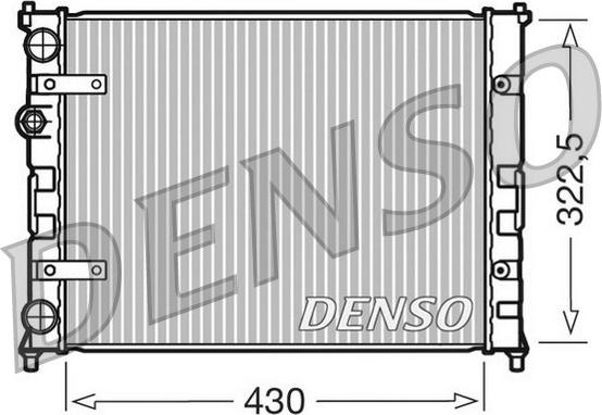 Denso DRM26007 - Radiator, mühərrikin soyudulması furqanavto.az