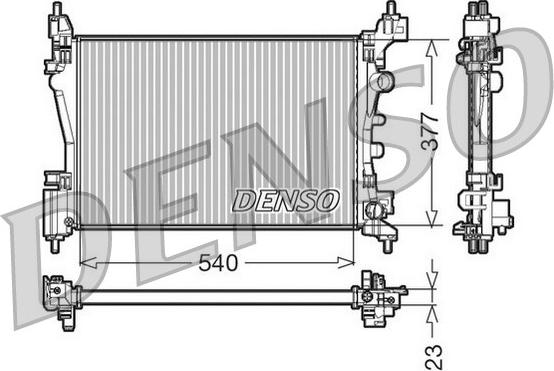 Denso DRM20095 - Radiator, mühərrikin soyudulması furqanavto.az