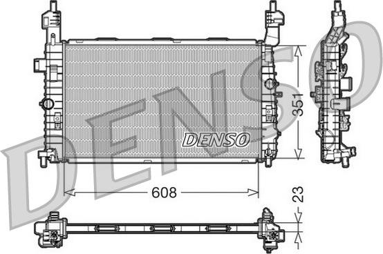 Denso DRM20092 - Radiator, mühərrikin soyudulması furqanavto.az