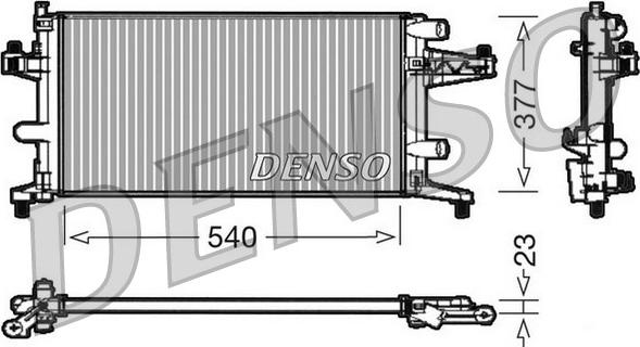 Denso DRM20040 - Radiator, mühərrikin soyudulması furqanavto.az