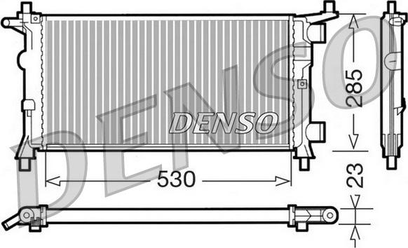 Denso DRM20041 - Radiator, mühərrikin soyudulması furqanavto.az