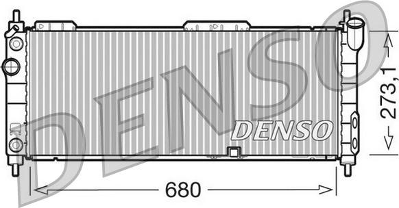 Denso DRM20043 - Radiator, mühərrikin soyudulması furqanavto.az
