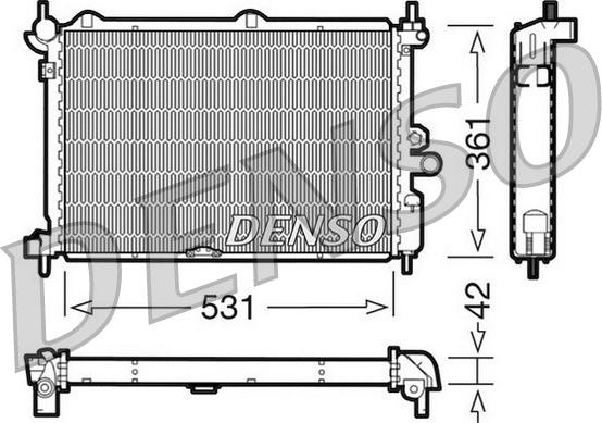 Denso DRM20014 - Radiator, mühərrikin soyudulması furqanavto.az