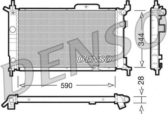 Denso DRM20015 - Radiator, mühərrikin soyudulması furqanavto.az