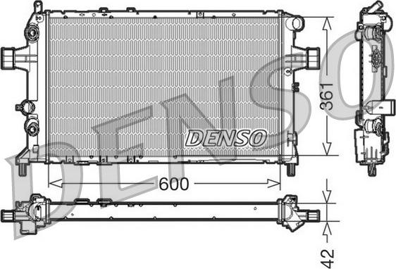 Denso DRM20016 - Radiator, mühərrikin soyudulması furqanavto.az