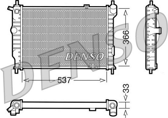 Denso DRM20010 - Radiator, mühərrikin soyudulması furqanavto.az