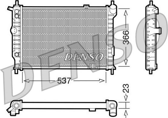 Denso DRM20012 - Radiator, mühərrikin soyudulması furqanavto.az