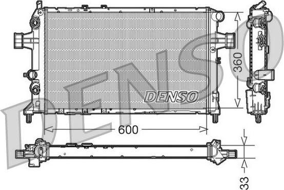 Denso DRM20017 - Radiator, mühərrikin soyudulması furqanavto.az