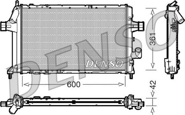 Denso DRM20085 - Radiator, mühərrikin soyudulması furqanavto.az