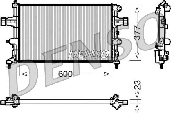 Denso DRM20081 - Radiator, mühərrikin soyudulması furqanavto.az