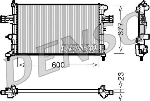 Denso DRM20083 - Radiator, mühərrikin soyudulması furqanavto.az
