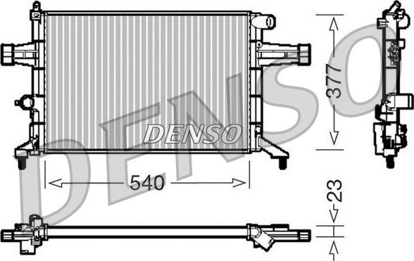 Denso DRM20082 - Radiator, mühərrikin soyudulması furqanavto.az