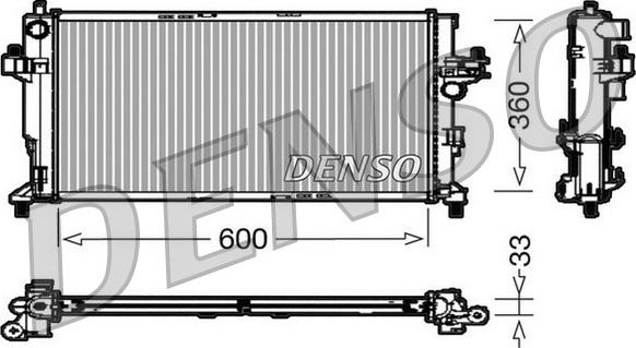 Denso DRM20039 - Radiator, mühərrikin soyudulması furqanavto.az