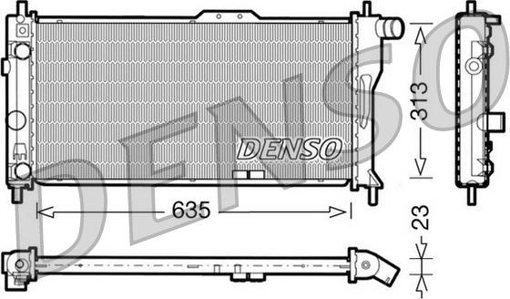 Denso DRM20034 - Radiator, mühərrikin soyudulması furqanavto.az