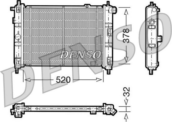 Denso DRM20030 - Radiator, mühərrikin soyudulması furqanavto.az