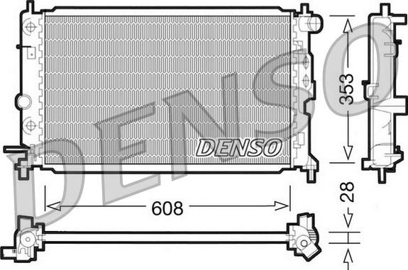 Denso DRM20026 - Radiator, mühərrikin soyudulması furqanavto.az