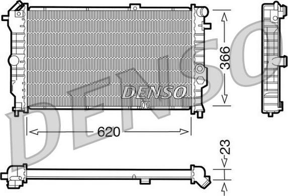 Denso DRM20020 - Radiator, mühərrikin soyudulması furqanavto.az