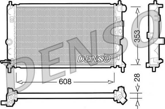 Denso DRM20027 - Radiator, mühərrikin soyudulması furqanavto.az