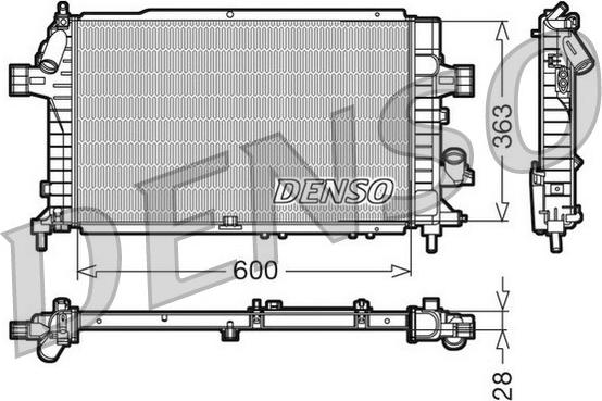 Denso DRM20104 - Radiator, mühərrikin soyudulması furqanavto.az