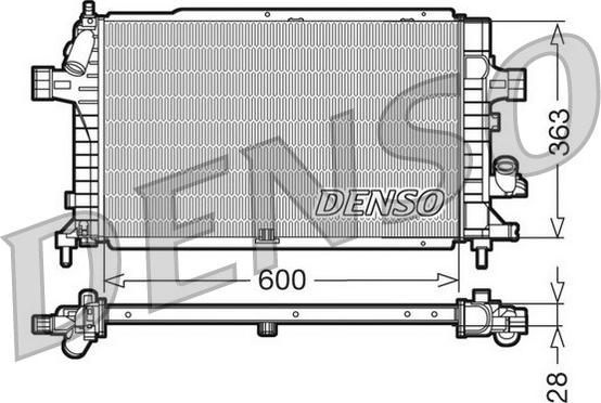 Denso DRM20102 - Radiator, mühərrikin soyudulması furqanavto.az