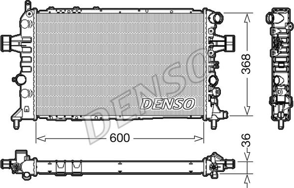 Denso DRM20112 - Radiator, mühərrikin soyudulması furqanavto.az