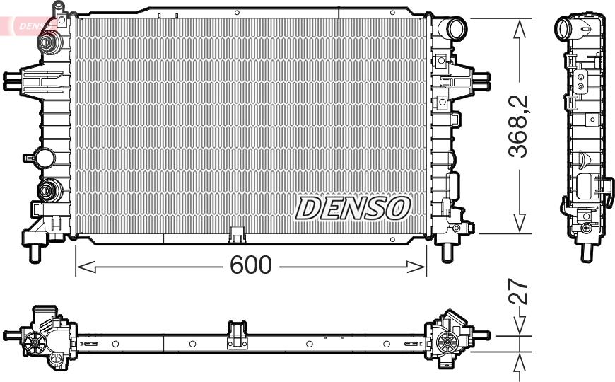 Denso DRM20129 - Radiator, mühərrikin soyudulması furqanavto.az