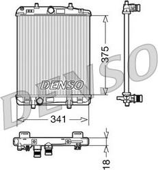 Denso DRM21601 - Radiator, mühərrikin soyudulması furqanavto.az