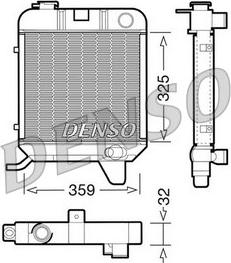 Denso DRM21040 - Radiator, mühərrikin soyudulması furqanavto.az
