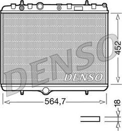 Denso DRM21055 - Radiator, mühərrikin soyudulması furqanavto.az