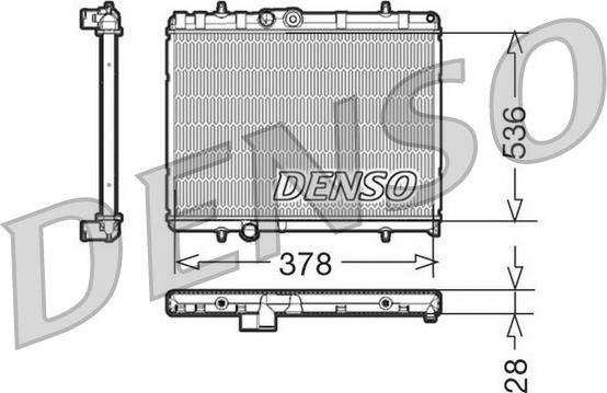 Denso DRM21056 - Radiator, mühərrikin soyudulması furqanavto.az