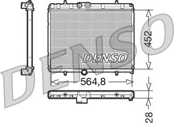 Denso DRM21057 - Radiator, mühərrikin soyudulması furqanavto.az