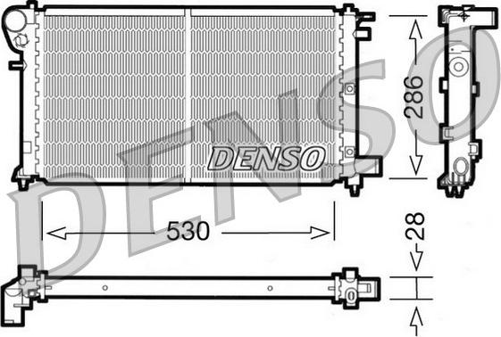 Denso DRM21004 - Radiator, mühərrikin soyudulması furqanavto.az